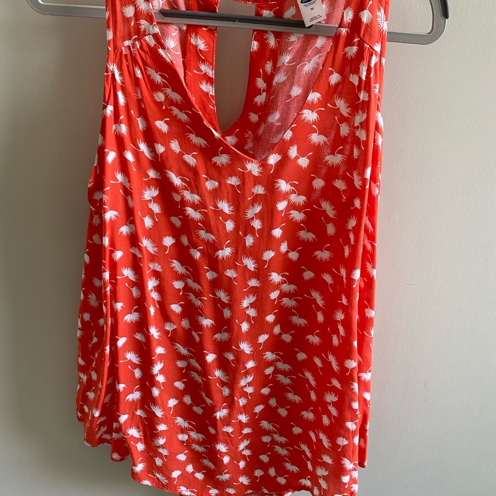 Old Navy bright orange sumner top.